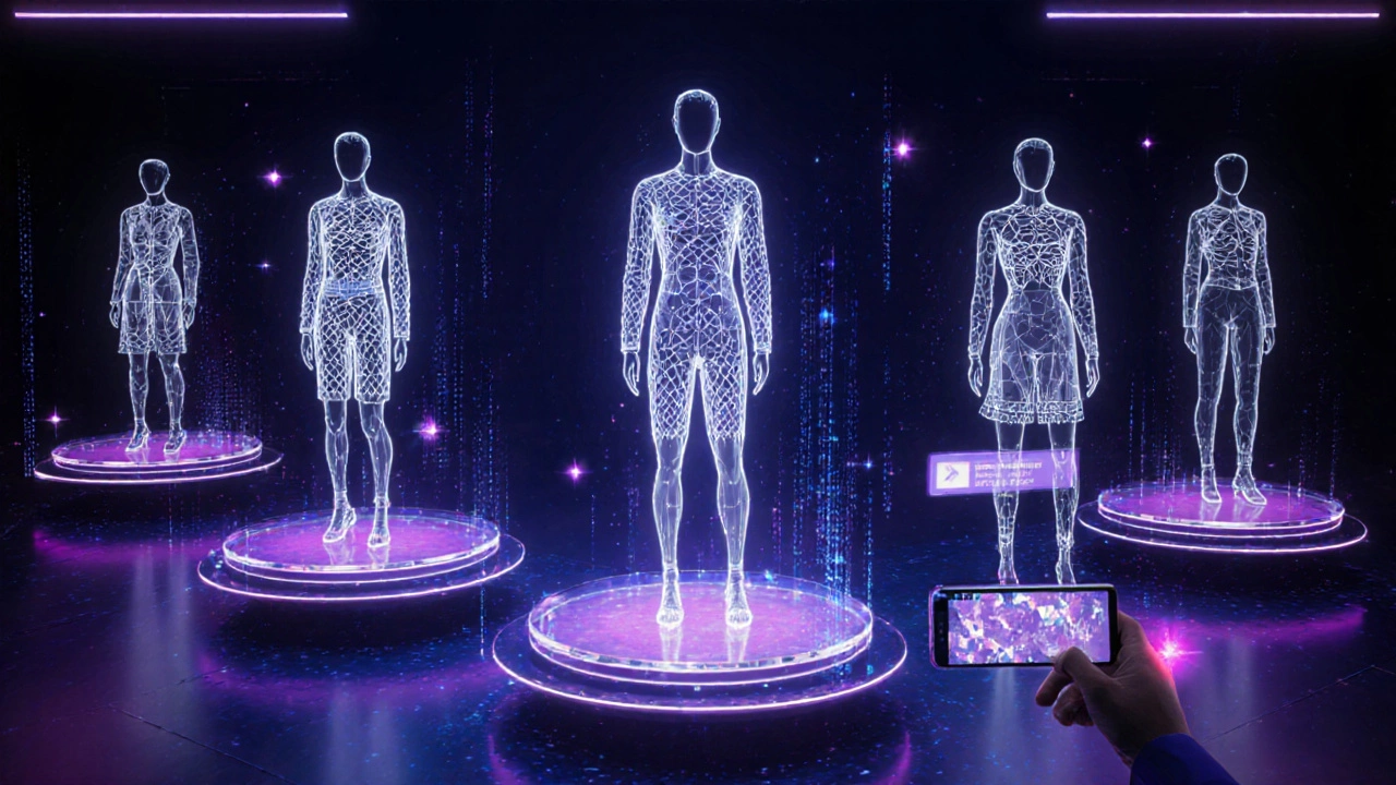 Виртуальная демонстрация 3D‑печатающих нарядов в цифровом шоу‑руме.