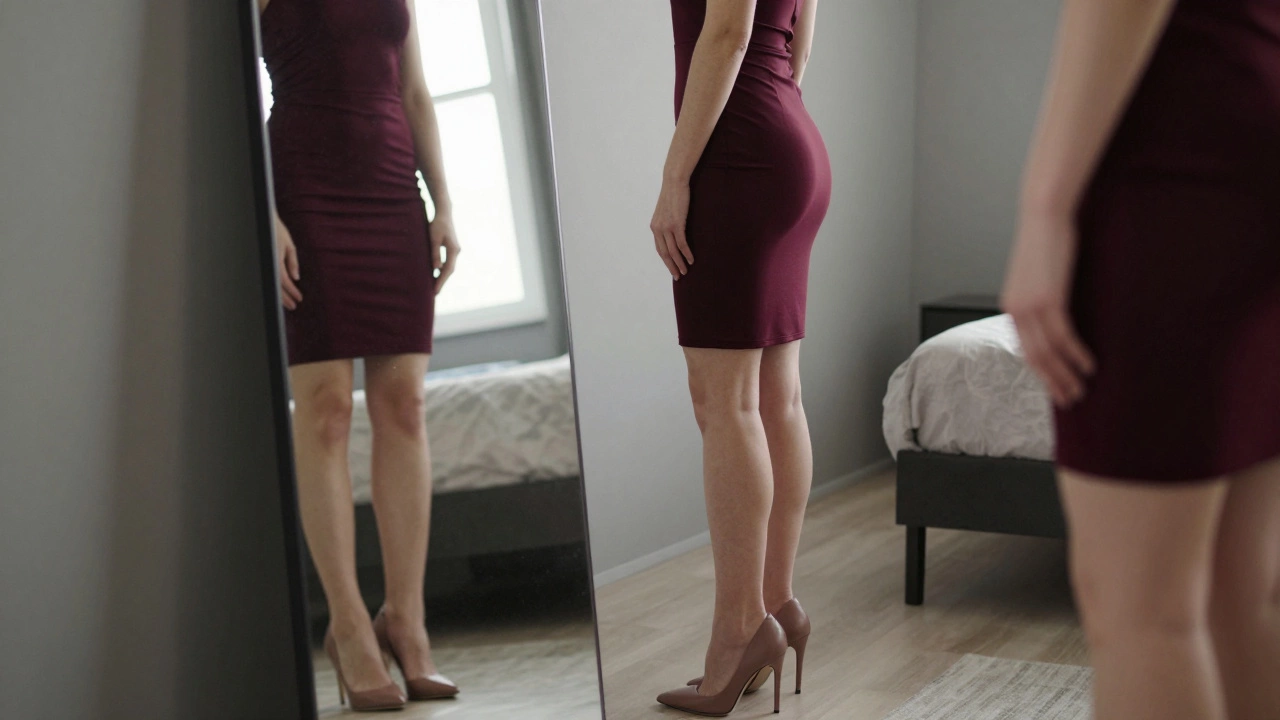 Какая длина платья удлиняет ноги: правила выбора для любого роста